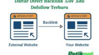 Daftar Direct Backlink .Gov .Edu Dofollow Terbaru