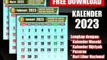 Download Kalender 2023 PDF, lengkap Dengan Daftar Hari Libur Nasional