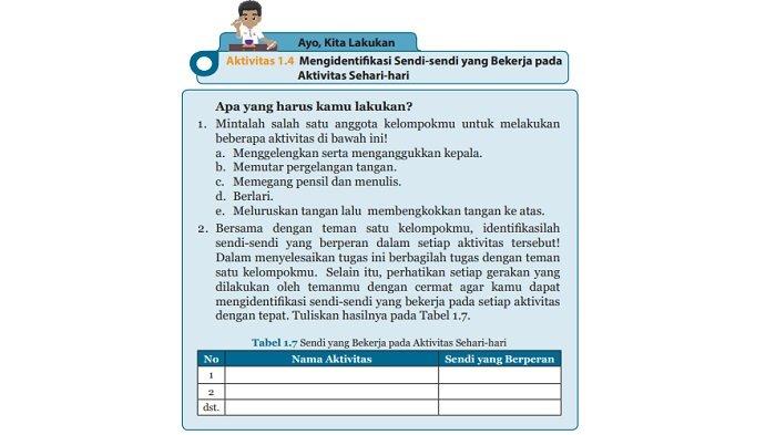 Kunci Jawaban IPA Kelas 8 SMP Halaman 32 Semester 1: Sendi Yang Berperan